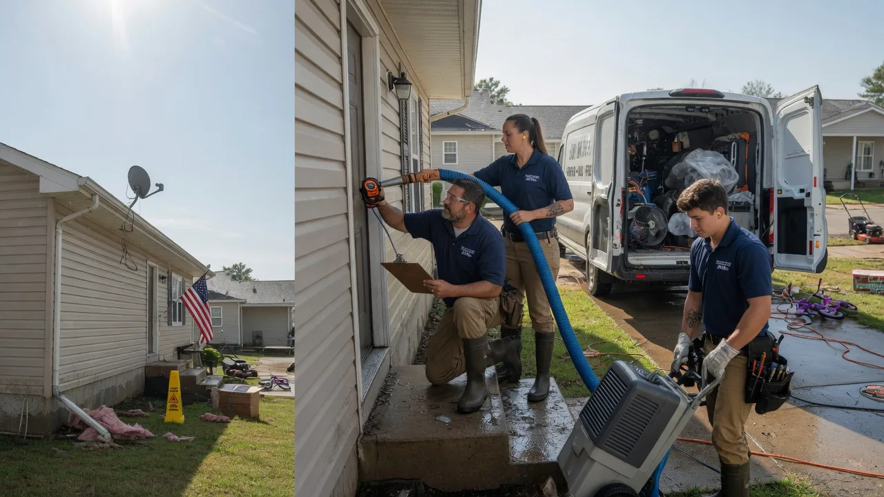 Ceiling Water Damage Restoration in Palestine, IL near me